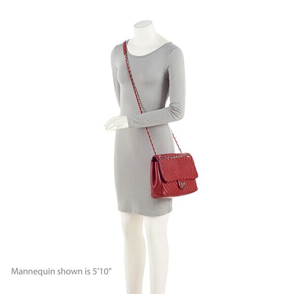 Chanel Chevron Lambskin Classic Jumbo Single Flap Bag - Picture 5 of 15